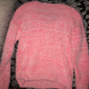 Pink fluffy sweatshirt